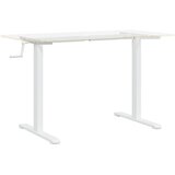 Samostojeći okvir za stol bijeli (94-135)x60x(70-114) cm čelik | Eponuda.ba