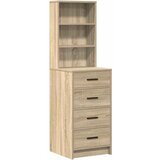  Toaletni stol s ladicama 3 pcs Smeđa Konstruirano drvo | shoptok.hr