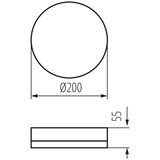 Kanlux 37291 - LED tehnička plafonska svetiljka IPER LED/19W/230V IK10 IP65 okrugla bela | Eponuda.com