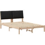  Okvir kreveta Smeđa i crna 160 x 200 cm Masivna borovina | Eponuda.com