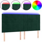  LED uzglavlje tamnozeleno 180x5x118/128 cm baršunasto | Eponuda.com