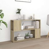 vidaXL Knjižna omara sonoma hrast 100x24x63 cm iverna plošča Cene
