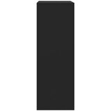 vidaXL komoda s 6 predali črna 50x34x96 cm iverna plošča | Shoptok.si
