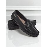 Resti Women's Cyra Nero Moccasins made of patent eco-leather, classic Italian style | ePonuda.com