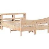  Okvir za krevet s uzglavljem 160 x 200 cm od masivne borovine | shoptok.hr