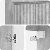  Umivaonik s policom Betonska siva 49,5 x 44,5 x 65 cm | shoptok.hr