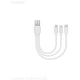 Hytech HY-X116 3u1 USB Type-C Lightning micro 3A Bijeli | Eponuda.ba