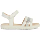 Geox Otroški sandali SANDAL HAITI bela barva
