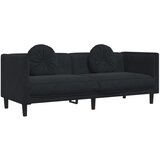  3-dijelni set sofa s jastucima crni baršunasti | Eponuda.ba