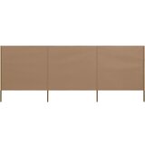 vidaXL 3-panelni vetrobran tkanina 400x160 cm taupe, (20692896) Cene