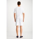 Dewberry 89749 Mens Sport Style Pocket Shorts-WHITE | Shoptok.si