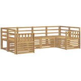  Set vanjskih sofa 6 pcs Bijela 245 x 128,5 x 73 cm | shoptok.hr