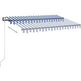  Automatska tenda sa senzorom LED 300x250 cm plavo-bijela | shoptok.hr