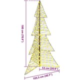 vidaXL Božično drevo med 240 LED Toplo bela 180 cm Ratan | Shoptok.si