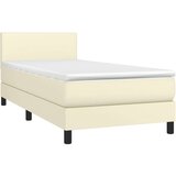 Krevet box spring s madracem LED krem 90x190 cm od umjetne kože - Krema 90 x 190 cm Gladak dizajn | shoptok.hr