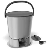 Bokashi kuhinjska kanta "Organko Essential grey" 15,3 L - Dvostruko pakiranje