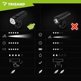 Trizand LED svjetlo za bicikl od 1000lm + stražnje svjetlo | shoptok.hr