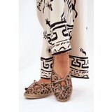 Zazoo Flat Ballerinas Made Of Natural Leather Panther Print | Shoptok.si