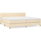  The Living Store Box spring postelja z vzmetnico krem 200x200 cm blago - Box Spring Postelja, (21500735) | Shoptok.si