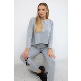 Kesi Set with an oversized blouse in gray color | shoptok.hr