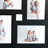 vidaXL Okvir za 4 fotografije (13 x 18 cm) crni MDF | shoptok.hr