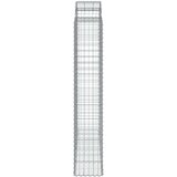 vidaXL obokane gabion košare 11 kos 200x50x220/240 cm pocinkano železo | Shoptok.si