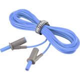 Voltcraft Visokofleksibilni varnostni merilni kabel [lamelni vtič 4 mm - lamelni vtič 4 mm] 5 m modre barve MSB-501 10 A, (20422631) Cene