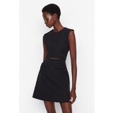Trendyol Black Pocket Detailed Dress Cene