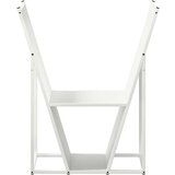 vidaXL Stalak za drva bijela 69,5x35x81 cm hladno valjani čelik | shoptok.hr