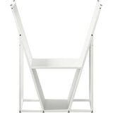 vidaXL stojalo za drva belo 69,5x35x81 cm hladno valjano jeklo | Shoptok.si