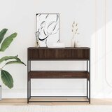  Konzolni stol boja hrasta 90x35x80 cm konstruirano drvo | shoptok.hr