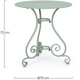 BIZZOTTO Jeklena okrogla vrtna mizica ø 70 cm Etienne – | Shoptok.si