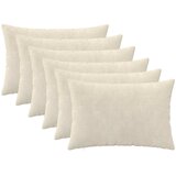  Presvlaka za jastuk 6 pcs HEERLEN Krem 30 x 50 cm Slike