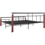 Kovina Okvir za krevet od metala i masivne hrastovine 200 x 200 cm | shoptok.hr