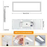 OTREN LED 58×20cm stropni panel z daljincem | Shoptok.si