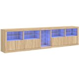 The Living Store Komoda z LED lučkami sonoma hrast 283x37x67 cm - Komoda, (21448295) | Shoptok.si