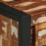 vidaXL Nočna omarica večbarvna 40x30x50 cm trden predelan les | Shoptok.si