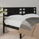 Maison Chic posteljno vzglavje - vzglavna omarica - nočna omarica črno 206x4x100 cm trdna borovina, (21706031) | Shoptok.si
