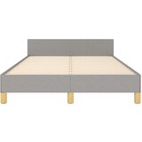  Posteljni okvir z vzglavjem svetlo siv 120x200 cm blago, (20739827) | Shoptok.si