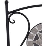 Bistro 3-dijelni mozaični bistro set s keramičkim pločicama sivi | shoptok.hr