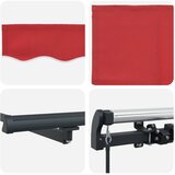  Skrovita tenda Crvena 300 x 250 cm Poliester i čelik | shoptok.hr