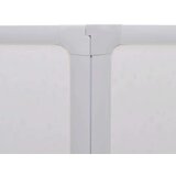 vidaXL Zaslon za tuš-kadu 140x168 cm 7 panela sklopivi sa stalkom za ručnike | shoptok.hr