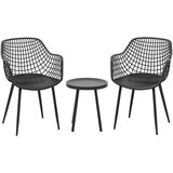 Costway 3-delni set vrtnega pohištva 2 x stol + miza, (5000006970) | Shoptok.si