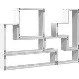 vidaXL Stenska polica bela 96x12x64 cm iverna plošča | Shoptok.si