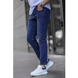 Madmext Blue Straight Fit Men's Denim Trousers Jeans 6856