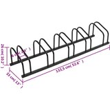  Stalak za 5 bicikala crni čelični | shoptok.hr