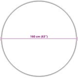  Tepih od umjetne ovčje kože TAFALLA Antracit Ø 160 cm Poliester | shoptok.hr