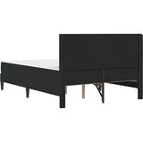  Okvir kreveta s madracem s uzglavljem Crna 120 x 190 cm Baršun | shoptok.hr