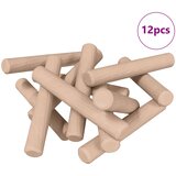  Drveni klinovi 12 pcs Smeđa Ø6 x 40 mm Masivno drvo | Eponuda.com
