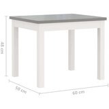 vidaXL 4-dijelni set dječjeg stola i stolica bijelo-sivi mdf | shoptok.hr